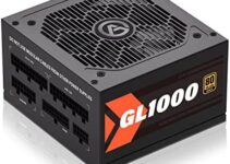ARESGAME GL Series 1000W Power Supply, 80+ Gold Certified, Fully Modular, 10-Year Warranty
