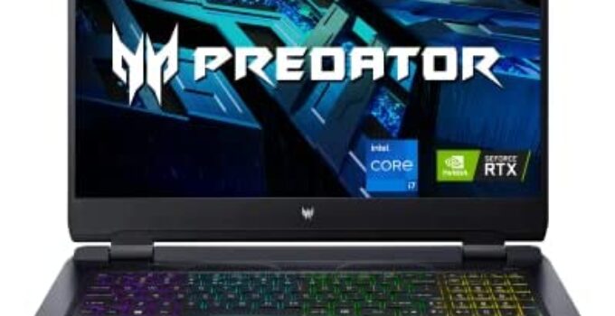 Acer Predator Helios 300 Gaming Laptop | 12th Gen Intel i7-12700H | GeForce RTX 3060 Laptop GPU | 17.3″ Full HD 144Hz 3ms IPS Display | 16GB DDR5 | 512GB Gen 4 SSD | Killer Wi-Fi 6E | PH317-56-70XJ