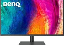 BenQ PD3205U 32 Inch 4K UHD IPS Computer Monitor for Designers with USB-C, 99% sRGB and Rec.709, HDR10, Ergonomic Design, Built-in Speakers, Eye-care Tech, USB-C, 90W Power Delivery andKVM Switch