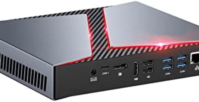 Goodtico G1 Mini PC Core i9 9880H, 8Cores 16Threads 2.3GHZ(Up to 4.8GHZ),Nvidia GTX1650 4G Graphics Gaming Desktop Computer,32G Ram 1TB Nvme SSD Wifi 6 BT 5.2,Pre-install Windows 11 Pro, Auto Power On