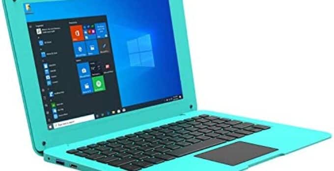 HBESTORE 10.1Inch Portable Laptop Mini Computer Ultra Thin Notebook with Apollo Lake N3350 ,6GB RAM and 64GB Storage with Windows10 OS (Blue).