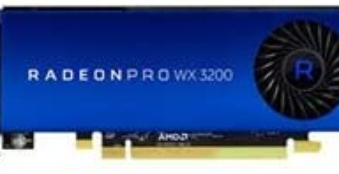 HP Graphics Card – Radeon Pro WX 3200-4 GB GDDR5 – PCIe 3.0 X16 Low Profile – 4 X Mini DisplayPort – Promo