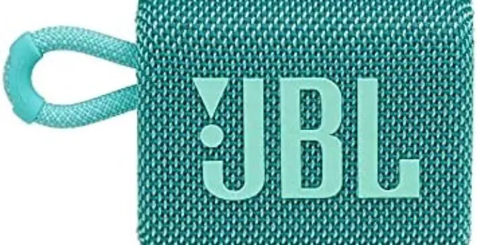 JBL Go 3: Portable Speaker with Bluetooth, Builtin Battery, Waterproof and Dustproof Feature Teal JBLGO3TEALAM