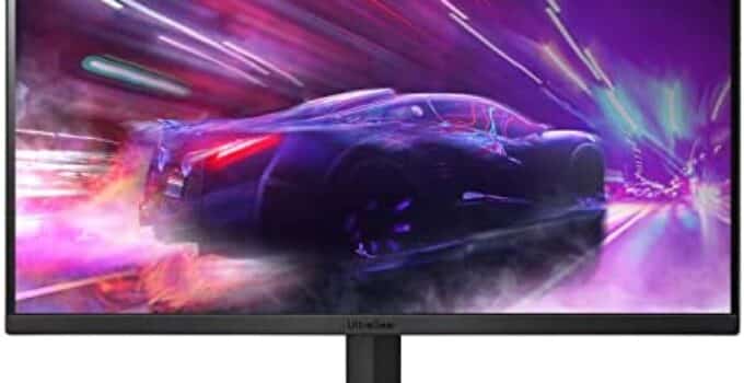 LG 24GQ50F-B 24-Inch Class Full HD (1920 x 1080) Ultragear Gaming Monitor with 165Hz Refresh Rate and 1ms MBR, AMD FreeSync Premium and 3-Side Virtually Borderless Design