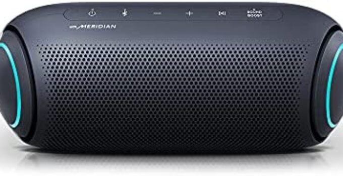 LG PL7 XBOOM Go Portable Bluetooth Speaker with LED Lighting and up to 24-Hour Battery ,Black