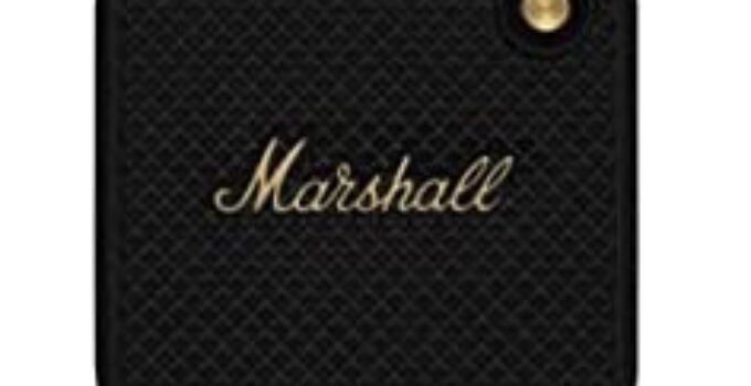 Marshall Willen Portable Bluetooth Speaker – Black & Brass