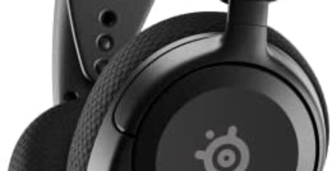 NEW SteelSeries Arctis Nova 1 Multi-System Gaming Headset — Hi-Fi Drivers — 360° Spatial Audio — Comfort Design — Durable — Ultra Lightweight — Noise-Cancelling Mic — PC, PS5/PS4, Switch, Xbox – Black