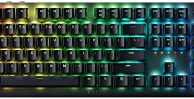 Razer DeathStalker V2 Pro Wireless Gaming Keyboard: Low-Profile Optical Switches – Linear Red – HyperSpeed Wireless & Bluetooth 5.0-40 Hr Battery – Ultra-Durable Coated Keycaps – Chroma RGB