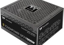 Thermaltake Toughpower GF3 1000W 80+ Gold Full Modular SLI/Crossfire Ready ATX 3.0 Standard Power Supply, PCIe Gen.5 12VHPWR Connector Included, PS-TPD-1000FNFAGU-4, 10 Year Warranty