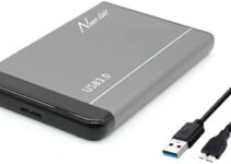 U&D 500GB 2.5 Inch Portable External Hard Drive USB3.0 Mobile HDD Storage Compatible for PC, Desktop, Laptop,Mac, MacBook, Chromebook, Xbox One, Xbox 360, PS4 (500GB, Grey)