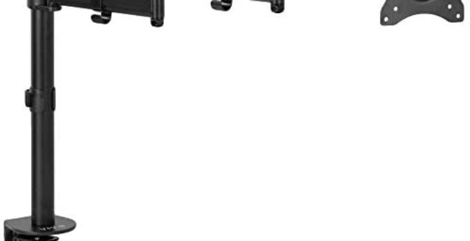 VIVO Single 13 to 32 inch Computer Monitor Desk Mount, Extra Long Adjustable Arm, VESA Stand for 1 Screen, Max VESA 100×100, Black, STAND-V101N