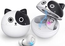 Wireless Earbuds for iPhone, Bluetooth 5.0 Headphones with Charging Case IPX5 Waterproof Touch Control Clear Stereo Ear Buds Built-in Mic, 36hrs Playtime Auto Pairing Earphones for Kids Women
