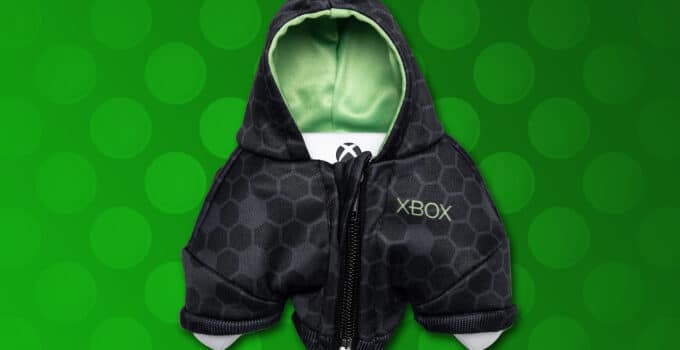 Bundle up your cold controller in a tiny, adorable Xbox hoodie