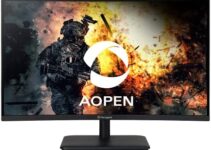 AOPEN 27HC5R Vbiipx 27″ Full HD (1920 x 1080) VA 1500R Curved Gaming-Monitor | AMD FreeSync Premium | 165Hz Refresh Rate | 1ms-TVR | HDR 10 Support | Ports: 1 x Display Port 1.4 & 2 x HDMI 2.0