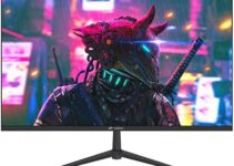 CRUA CR240ZA 24 inch Flat 144HZ Gaming Monitor.Fully Automatic Support for Freesync Technology .16:9 (H:V).Full 3 Sided Frameless.VESA Mountable(HDMI,DP),Black