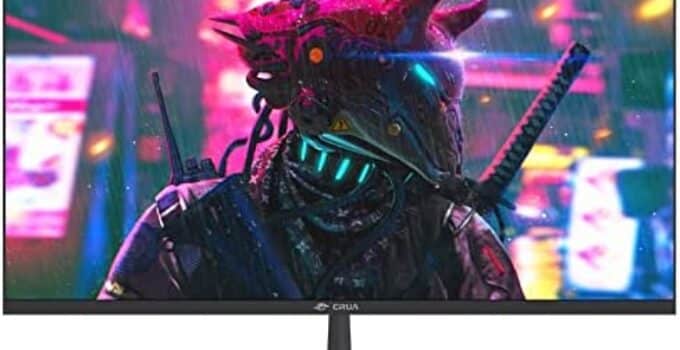 CRUA CR240ZA 24 inch Flat 144HZ Gaming Monitor.Fully Automatic Support for Freesync Technology .16:9 (H:V).Full 3 Sided Frameless.VESA Mountable(HDMI,DP),Black