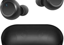 Integral Memory Earphone Wireless Earbuds,Bluetooth 5.0 Headset, IPX5 Waterproof in Ear Touch Earplug, Headset Lasting for 8 Hours, with Built-in Microphone Phone/Android/iOS (A), Black