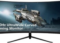 Z-Edge 30-inch Curved Gaming Monitor, 200Hz Refresh Rate, 21:9 2560×1080 Ultra Wide, Curved Monitor, R1500 Curvature, MPRT 1ms FPS-RTS