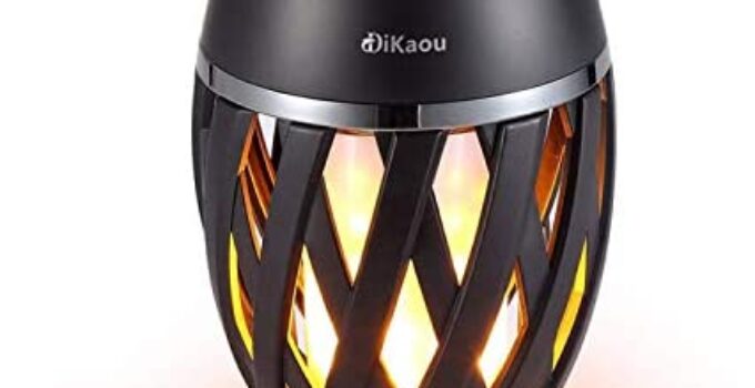 DiKaou Led Flame Bluetooth Speaker, Gifts for Men Dad Women, Torch Outdoor Bluetooth Speaker, BT5.0 Stereo Speaker with HD Audio and Enhance Bass, Unique Christmas Birthdays Gifts for Men Him Father