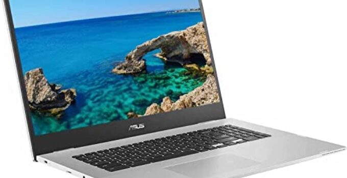 2022 ASUS Chromebook 17.3 Inch FHD Laptop, Intel Celeron N4500 Up to 2.8Ghz, 4GB DDR4 RAM, 128GB Storage, USB C, Wifi6, 17hours Battery Life, Bluetooth5.2, Webcam, Chrome OS
