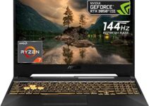 2022 ASUS TUF Gaming A15 Gaming Laptop, 15.6″ FHD 144Hz, AMD 8-Core Ryzen 7 6800H (Beat i9-11900H), GeForce RTX 3050Ti, 32GB DDR5, 1TB PCIe SSD, HDMI, RJ45, WiFi 6, RGB, SPS HDMI 2.1 Cable, Win 11