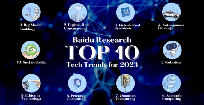 Baidu Research Unveils Top 10 Tech Trends for 2023