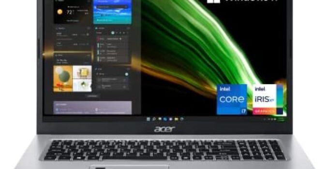 Acer Aspire 5 A517-52-75N6 Laptop | 17.3″ Full HD IPS Display | 11th Gen Intel Core i7-1165G7 | Intel Iris Xe Graphics | 16GB DDR4 | 512GB SSD | WiFi 6 | Fingerprint Reader | BL Keyboard | Windows 11