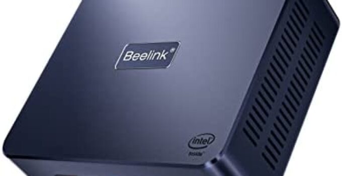 Beelink Mini PC, Mini Computers Intel 11th Generation Processor, Desktop Computers 4K UHD Graphics Dual HDMI, 2.4G+5G WiFi BT 4.0 for Office, Billboard (U59 16+500G)