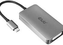Club3D CAC-1510 USB Type C to DVI-D Dual Link Active Adapter, 3840 X 2160 @ 30Hz, 2560 X 1600P @ 60Hz, HDCP Supported NOT for Apple Cinema Monitors