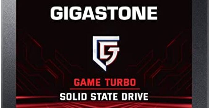 Gigastone Game Turbo 1TB SSD SATA III 6Gb/s. 3D NAND 2.5″ Internal Solid State Drive, Read up to 560MB/s. Compatible with PS4, PC, Desktop and Laptop, 2.5 inch 7mm (0.28”)