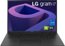 LG gram (2022) 17Z90Q Ultra Lightweight Laptop, 17″ (2560 x 1600) IPS Display, Intel i7 1260P CPU, NVIDIA RTX2050 GPU, 32GB RAM, 2TB NVMe SSD, FHD Webcam, WiFi 6E, Thunderbolt 4, Windows 11 Pro, Black