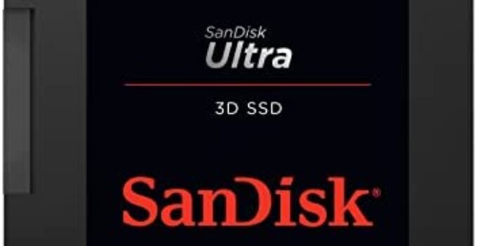SanDisk Ultra 3D NAND 1TB Internal SSD – SATA III 6 Gb/s, 2.5 Inch /7 mm, Up to 560 MB/s – ‎SDSSDH3-1T00-G26