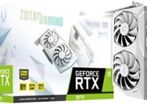 ZOTAC GAMING GeForce RTX 3070 Twin Edge OC White Edition LHR 8GB GDDR6 256-bit 14 Gbps PCIE 4.0 Gaming Graphics Card, IceStorm 2.0 Advanced Cooling, White LED Logo Lighting, ZT-A30700J-10PLHR