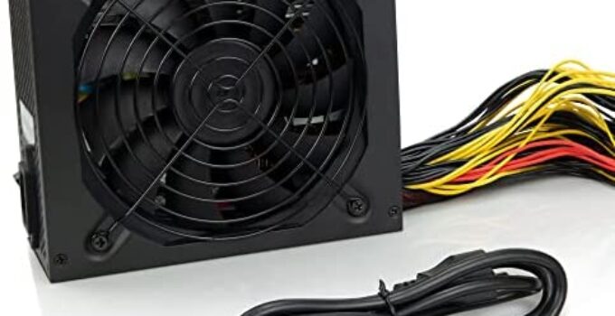 2000W Mining Power Supply for 8 GPU, PSU Power Supply for ETH Rig Ethereum Miner, 100V-270V PSU with Adapter Cable