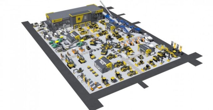 John Deere and Wirtgen’s massive CONEXPO booth focuses on new machines and future technology