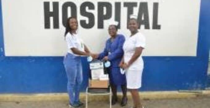UTech student gifts nebulisers to hospital