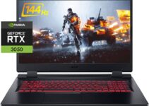 Acer 2022 Nitro 5 17.3" FHD IPS 144Hz Gaming Laptop, 12th Intel i5-12500H(12 Core, up to 4.5GHz), GeForce RTX 3050, 32GB RAM 2TB PCIe SSD, Backlit KB, Thunderbolt 4, Win 11, w/GM Accessories