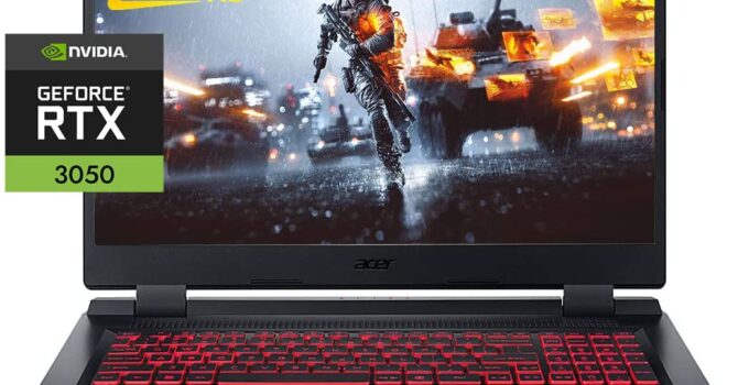 Acer 2022 Nitro 5 17.3" FHD IPS 144Hz Gaming Laptop, 12th Intel i5-12500H(12 Core, up to 4.5GHz), GeForce RTX 3050, 32GB RAM 2TB PCIe SSD, Backlit KB, Thunderbolt 4, Win 11, w/GM Accessories