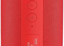 Bluetooth Speakers,MusiBaby Bluetooth Speaker,Outdoor, Portable,Waterproof,Wireless Speaker,Dual Pairing, Bluetooth 5.0,Loud Stereo,Booming Bass,1500 Mins Playtime for Party Speaker,Gifts(Pure Red)