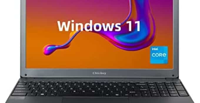 Chicbuy Laptop, 12GB RAM 512GB SSD Intel Celeron Windows 11 Laptop Computers, 15.6 inch 1080P IPS Full HD Display Ultra Slim Laptop, 2.4G/5G WiFi, Long Battery Life
