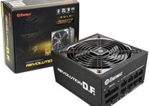 Enermax Revolution DF 650W – 80 Plus Gold Certified PSU, Full-Modular Power Supply, 135mm Silent Fan, Black Flat Cable, ATX Compact 160mm Size, 7 Year Warranty