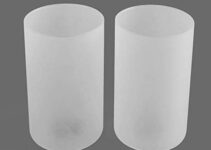 Eumyviv 2 Pack Frosted Glass Lamp Shade, Accessory Glass Fixture Replacement Globe or Lampshade with 1-5/8-Inch Fitter Opening A00019