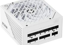 GAMEMAX Rampage Series 850W PCIe 5.0 80 Plus Gold Certified Fully Modular Power Supply, 135mm F.D.B Fan, 105°C Japanese Caps, 10 Year Warranty, GX850, White