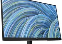 HP 27h Full HD Monitor – Diagonal – IPS Panel & 75Hz Refresh Rate – Smooth Screen – 3-Sided Micro-Edge Bezel – 100mm Height/Tilt Adjust – Built-in Dual Speakers – for Hybrid Workers