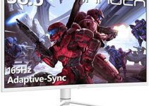 INNOCN 39″ Ultrawide Curved Gaming Monitor 165Hz 144Hz(Support) QHD 2K 2560 x 1440p HDMI 2.0 HDR10 FreeSync Computer Monitor, 99% sRGB, Tilt/Swivel/Height Adjustable, w/Speakers – 39G1R