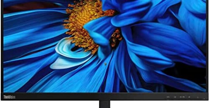 Lenovo ThinkVision S24e 23.8-Inch Full HD WLED Backlit LCD Monitor 1920 x 1080 – 16.7 Million Colors – FreeSync – HDMI – VGA – Raven Black