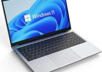 OTVOC Laptop 15.6 inch Windows 11, VocBook 15, Intel Celeron N5100, 16GB RAM, 512GB PCIE NvMe SSD , 4TB Expansion, 15.6″ FHD IPS, 2.0MP, 2.4G+5G WiFi, Bluetooth 5.0, Type-C, HDMI, RJ45, HDD, Silver