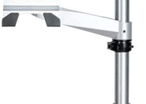 StarTech.com StarTech.com Desk Mount Monitor Arm – VESA or Apple iMac/Thunderbolt Display up to 14kg – Articulating Height Adjustable Single Desktop Monitor Pole Mount – Clamp/Grommet – Silver