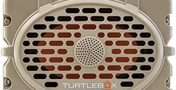 Turtlebox Gen 2: Loud! Outdoor Portable Bluetooth 5.0 Speaker | Rugged, IP67, Waterproof, Impact Resistant & Dustproof (Rich, Full Sound, Plays to 120db, Pair 2X for True L-R Stereo), Field Tan