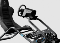 Here’s a $599 cockpit to go with your $1,000 Logitech racing wheel